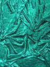 Tela de terciopelo elástico arrugado para disfraces / Jade / Se vende por yardas