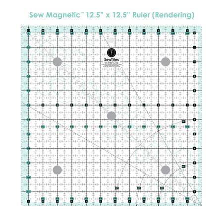 Regla magnética Sew de 12,5" x 12,5"