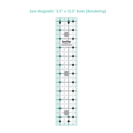 Regla magnética «Sew» de 2,5" x 12,5"