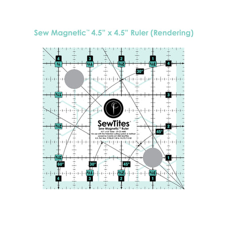 Regla magnética «Sew» de 4,5" x 4,5"