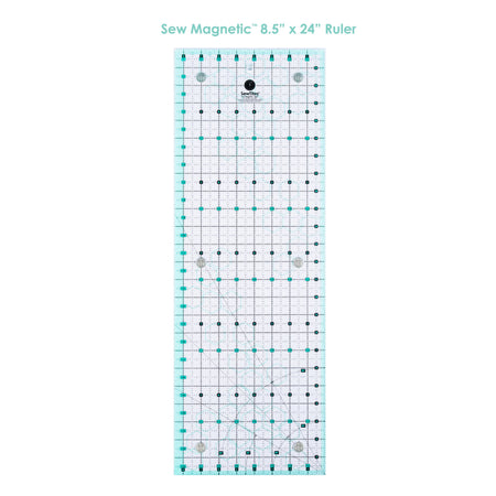 Regla Sew Magnetic 8.5" x 24" de SewTites