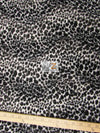 Black/White Snow Cheetah Velboa Cheetah Animal Short Pile Fabric / Sold By The Yard||color:Black/White Snow Cheetah