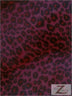 Tela de felpa de pelo corto con estampado de guepardo en rojo y negro / Se vende por metros