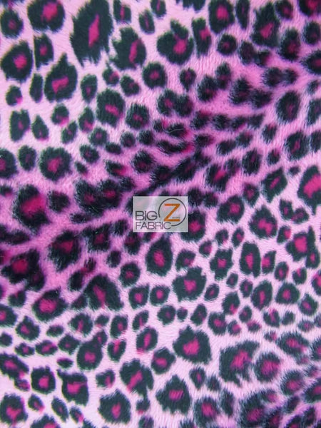 Pink Velboa Cheetah Animal Short Pile Fabric / Sold By The Yard||color:Pink Cheetah