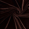 Heavy Stretch Velvet Spandex Fabric||color:Chocolate Brown