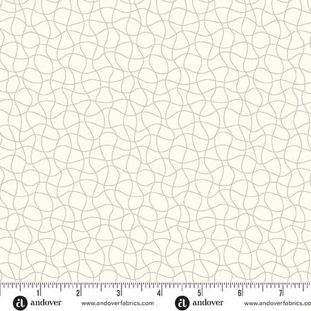 Chrome Drift Net Coastal Walk 108" Cotton Wideback Fabric per yard