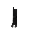 Organizing Essentials Black Collapsible Rolling Cart with Lid & 360° Wheels