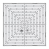Creative Grids 14-1/2in Square It Up or Fussy Cut Square Quilt Ruler