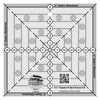 Creative Grids 6-1/2in Square It Up or Fussy Cut Square Quilt Ruler