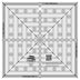 Creative Grids 8-1/2in Square It Up or Fussy Cut Square Quilt Ruler