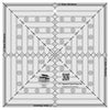 Creative Grids 9-1/2 pulgadas Square It Up o regla para cortar cuadrados con precisión para colchas