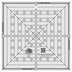 Creative Grids 9-1/2 pulgadas Square It Up o regla para cortar cuadrados con precisión para colchas