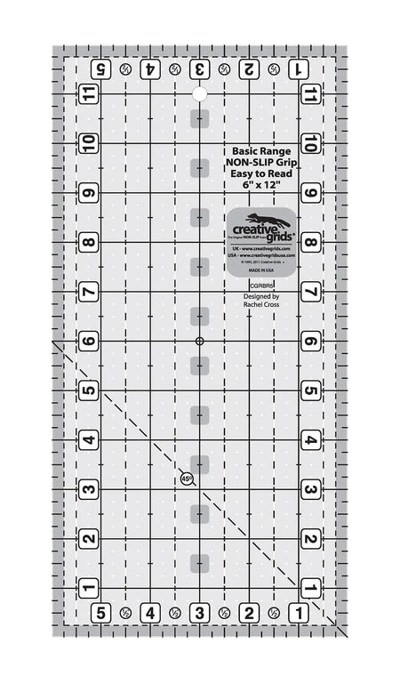 Regla rectangular para acolchar Creative Grids Basic Range de 15 cm x 30 cm