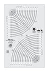 Regla para acolchar Creative Grids Circle Savvy de 11-3/4 pulgadas x 18-1/2 pulgadas
