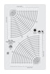 Regla para acolchar Creative Grids Circle Savvy de 11-3/4 pulgadas x 18-1/2 pulgadas