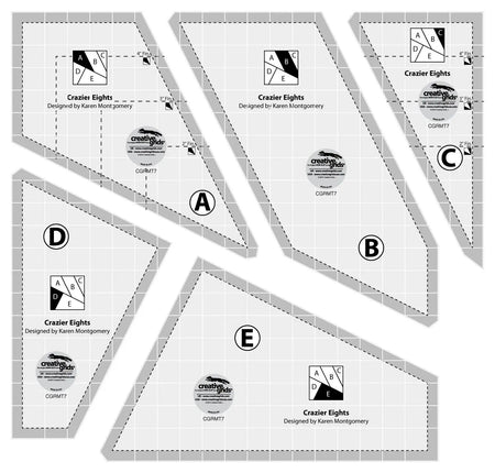 Plantilla Crazier Eights de Creative Grids