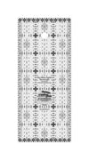 Regla rectangular Creative Grids Itty-Bitty Eights de 3 pulgadas x 7 pulgadas para acolchar