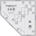 Herramienta Creative Grids Pineapple Trim para bloques acabados de 6, 8 o 10 pulgadas