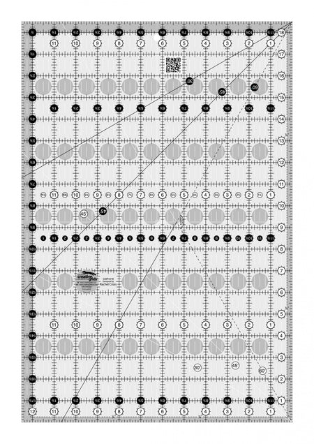 Regla para acolchar Creative Grids de 12-1/2 pulgadas x 18-1/2 pulgadas