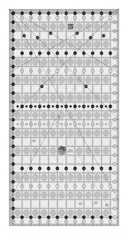Regla para acolchar Creative Grids de 12-1/2 pulgadas x 24-1/2 pulgadas