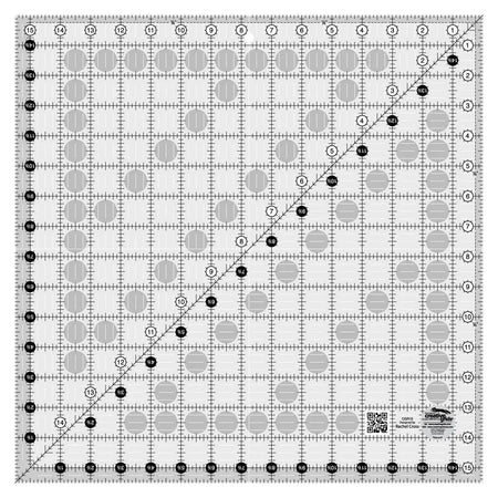 Regla para acolchar Creative Grids de 15-1/2 pulgadas cuadradas