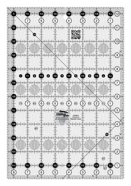 Regla para patchwork Creative Grids, 21,6 cm x 31,8 cm