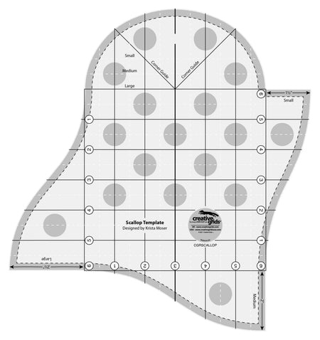 Plantilla festoneada de Creative Grids