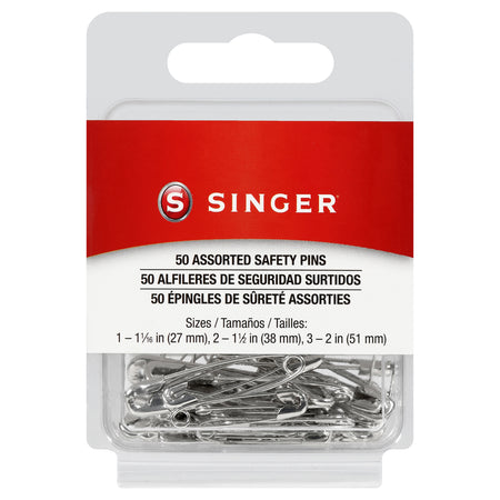 SINGER®: Sujetadores de seguridad surtidos, 50 unidades