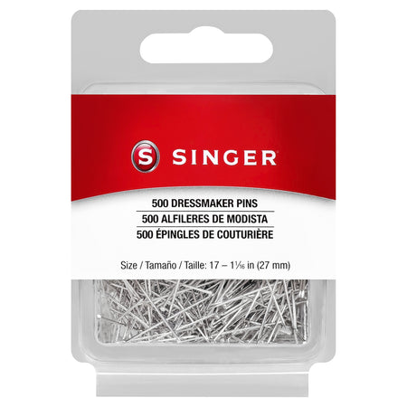 Alfileres de costura SINGER® 500 - Talla 17, 2,7 cm