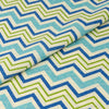 Stitch & Sparkle: tela de lona de algodón 100 %, 45" de ancho, vendida por yardas, diseño en zigzag||color: lima