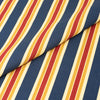 Stitch & Sparkle 100% Cotton Duck Print 45" Wide, Cut by the Yard, Large Stripe Print||color:Navy