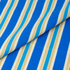 Stitch & Sparkle 100% Cotton Duck Print 45" Wide, Cut by the Yard, Large Stripe Print||color:Azure Tan