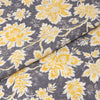 Stitch & Sparkle 100% Cotton Duck Print 45" Wide, Cut by the Yard, Petal Print Black Sunshine