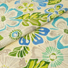 Stitch & Sparkle, tela de algodón 100 % con estampado de patos, 45" de ancho, se vende por yardas, estampado de flores pop en azul celeste