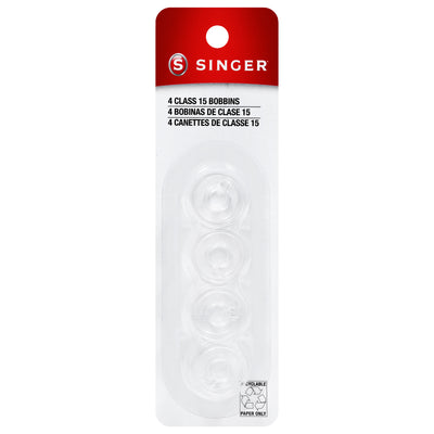 Bobinas SINGER® Clase 15 - Transparente