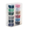 SINGER® Class 15 Threaded Bobbins with Storage Case 12- Pack Assorted Colors