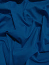 Tejido liso de poliéster y algodón, ancho 147 cm/152 cm / Azul real oscuro / Se vende por metros