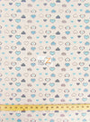 Love Dotted Turquoise Hearts Poly Cotton Fabric