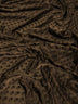 Chocolate Minky Dimple Dot Baby Soft Fabric / Sold By The Yard