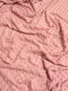 Tela suave para bebé «Coral Minky Dimple Dot» / Se vende por metros