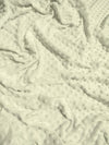 Ivory Minky Dimple Dot Baby Soft Fabric / Sold By The Yard