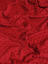Tela suave para bebé «Red Minky Dimple Dot» / Se vende por metros