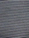 Tejido vaquero elástico de 9 oz en color natural con rayas azul marino