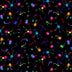 Neon Painted Splash Dots on Black