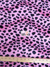 Pink Velboa Dalmatian Dog Animal Short Pile Fabric / Sold By The Yard||color:Pink Dalmatian