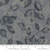 Dark Blue Arabesque Palm Dusk Cotton 44"/45" Fabric Per Yard