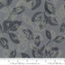 Dark Blue Arabesque Palm Dusk Cotton 44"/45" Fabric Per Yard