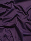 Tejido liso de poliéster y algodón, ancho 147 cm/152 cm / Color berenjena / Se vende por metros