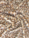 Disfraz de jaguar indio con pelaje de pelo corto, de piel sintética / Se vende por yardas