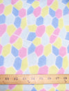 Tejido polar multicolor con motivos de diamantes para bebé